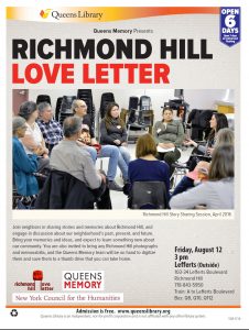 Richmond Hill Love Letter, August 12, 2016