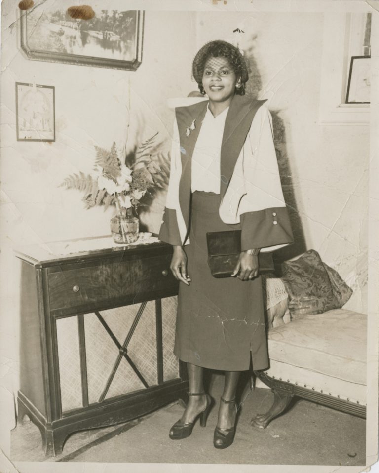 Gladys Simpkins in her Parents' Home